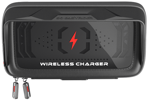 Avizar Support Moto avec Chargeur Sans Fil QI 15W + USB 3.0