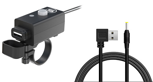 Chrono - Moto Sans Fil Qi & USB Charge Rapide 3.0 Support de Téléphone Chargeur  Moto Support de Téléphone Portable pour Guidon 22-32mm/Rétroviseur  Compatible avec les Smartphones de 3,5 à 6,8 Pouces (